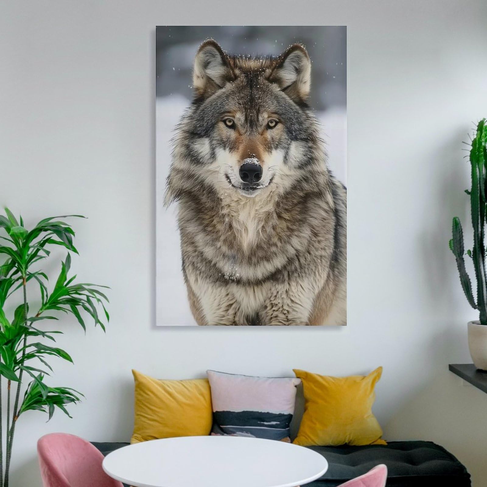 Amazon.com: QEOPGNE Wolf Poster, Wildlife Wall Art, Unframed, 12
